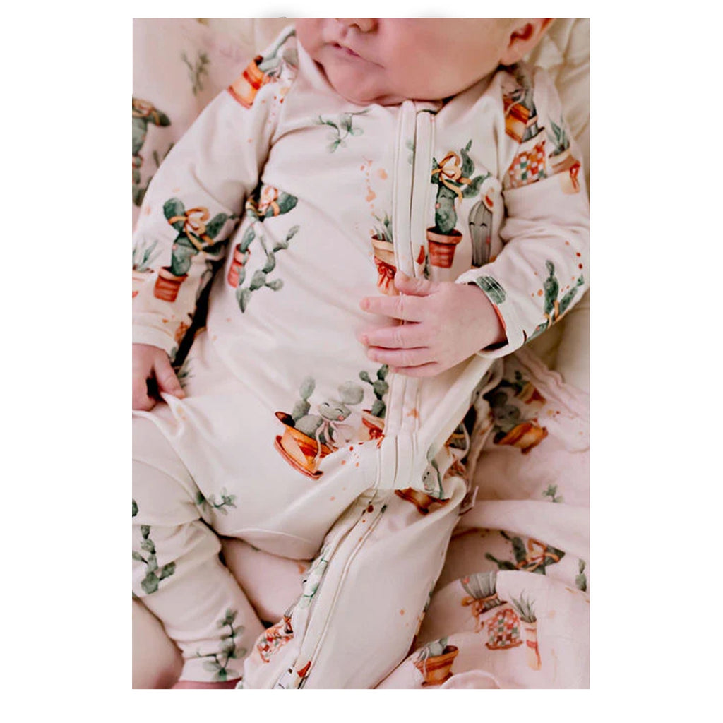 Zipsuit Bamboo - Happy Cactus