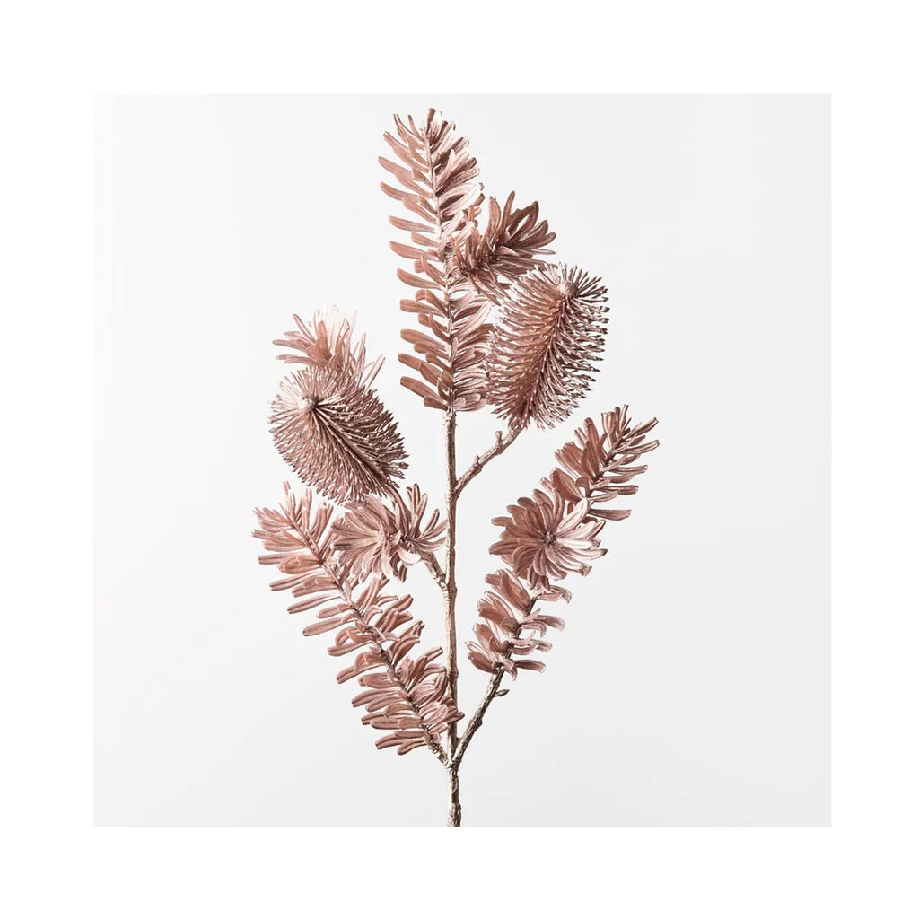 Banksia Metallic Spray - Rose Gold