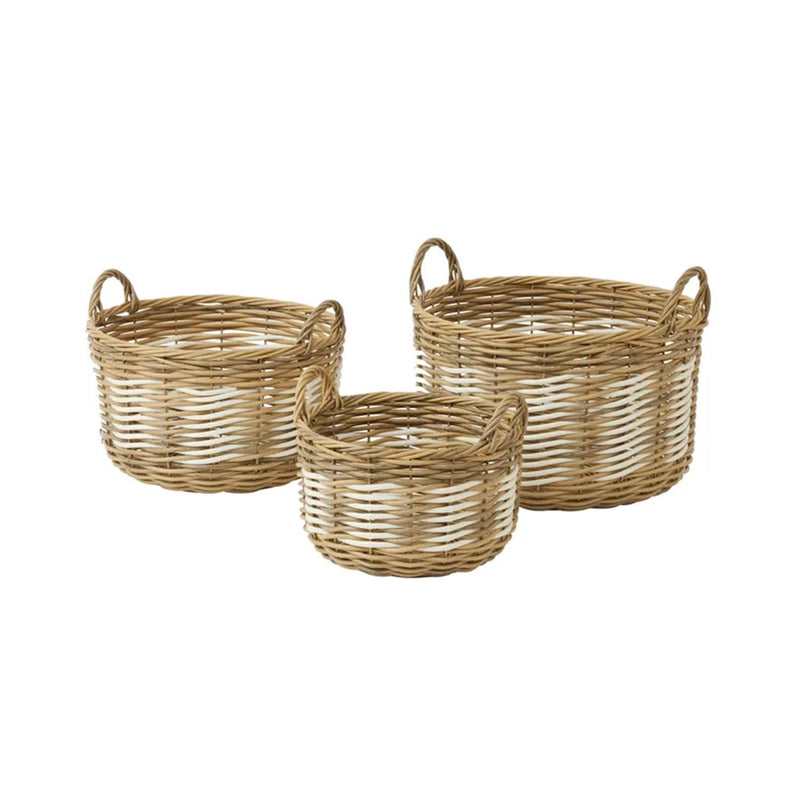 Basket Jacka Rattan Large  - White