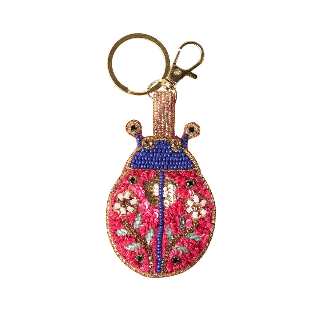Keyring Beaded Lovely Ladybird