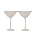 Coupe Glass Set 2 Bella - Pink & Green