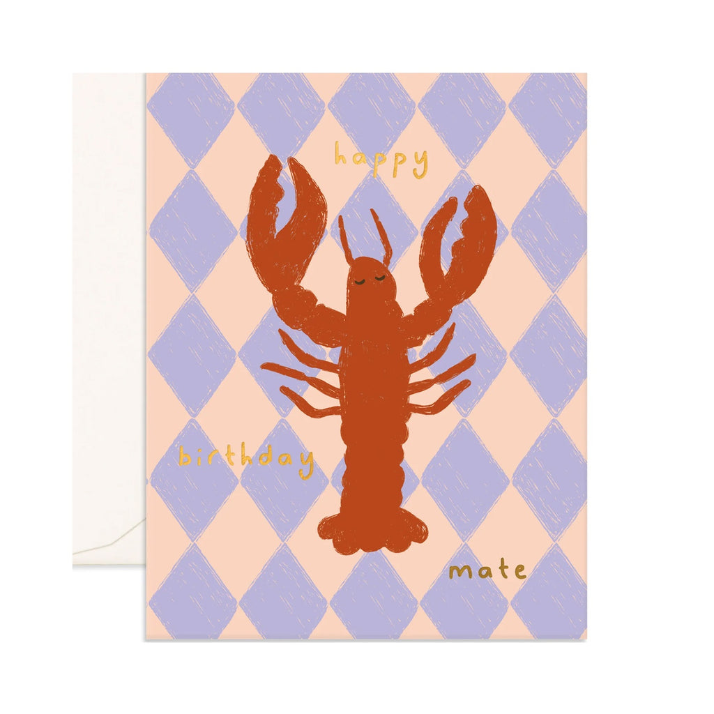 Card Birthday Mate Lobster