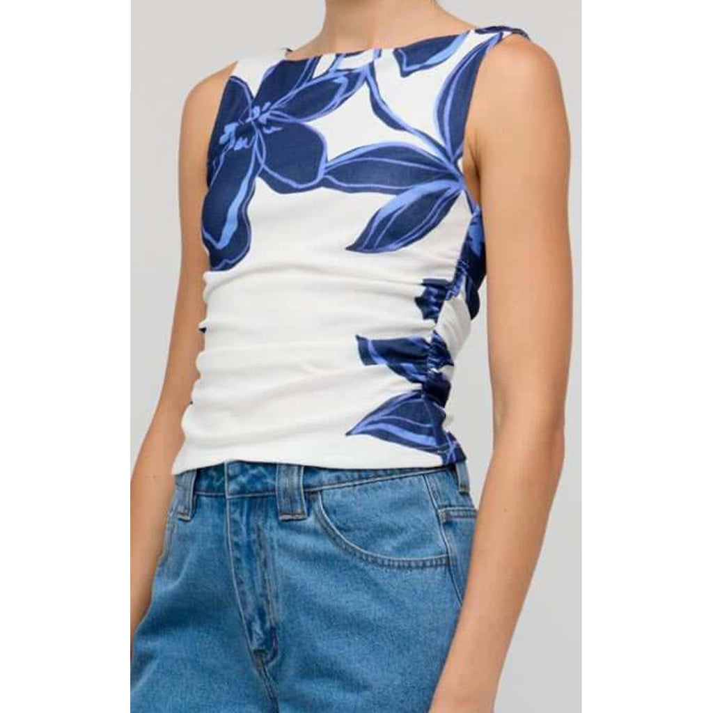 Top Ethos Mesh - Blue Floral