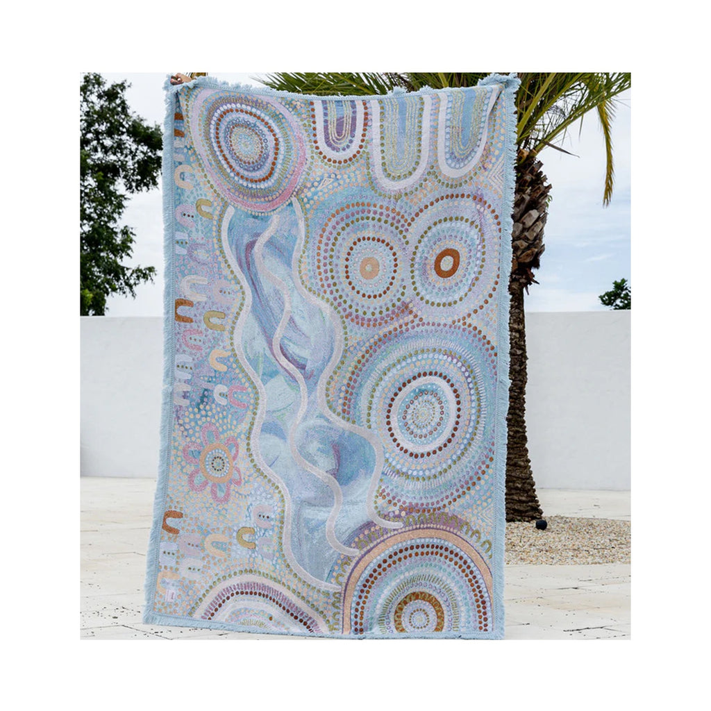 Throw Rug Blue Ocean