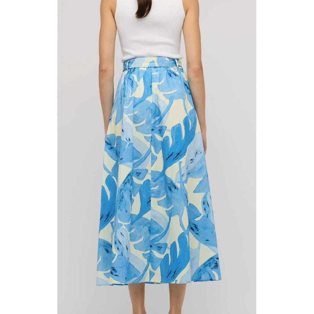 Skirt Leilani Maxi - Blue Leaf