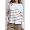 Top Bobbie - White & Camel