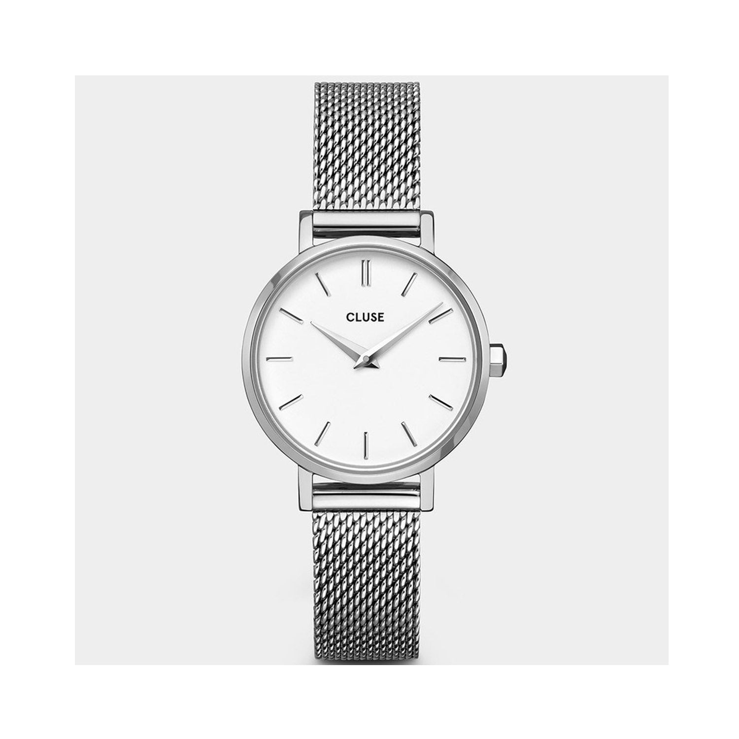 Watch Boho Chic Petite Mesh - Silver White / Silver
