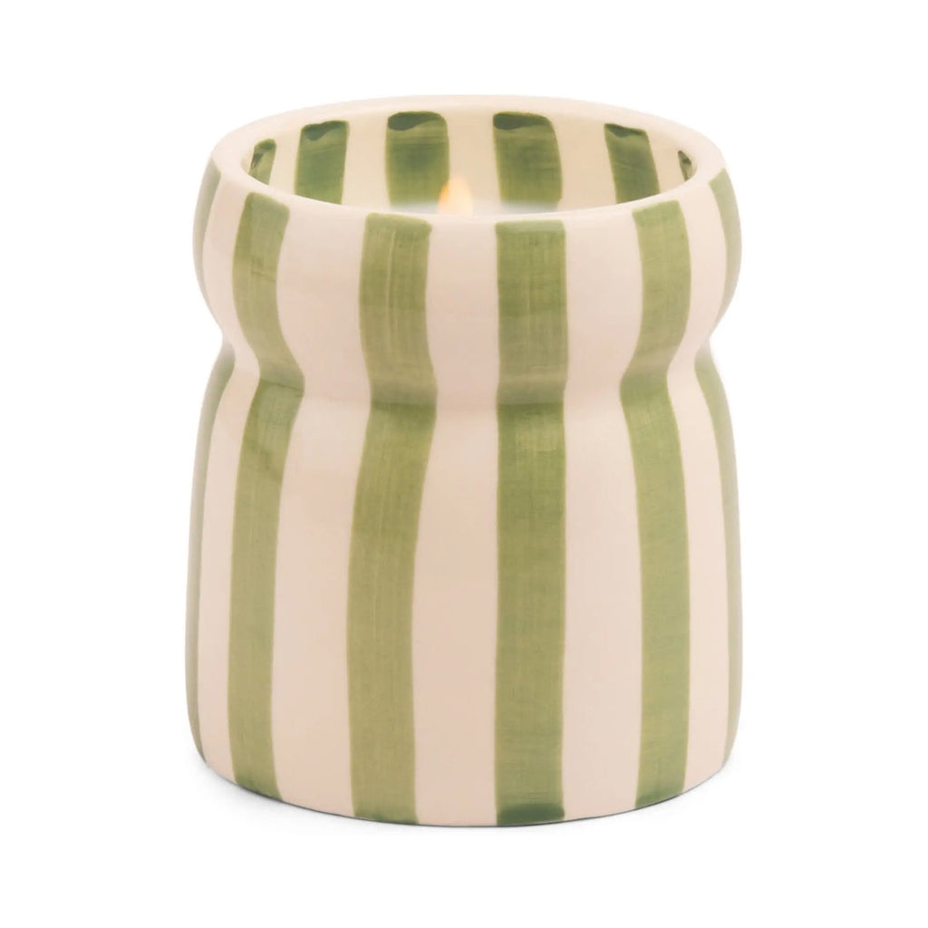Candle Cabana Sage Striped - Bora Bora