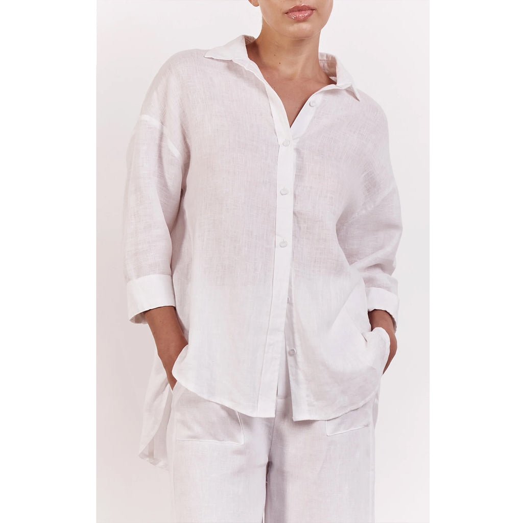 Top Boyfriend Shirt - White