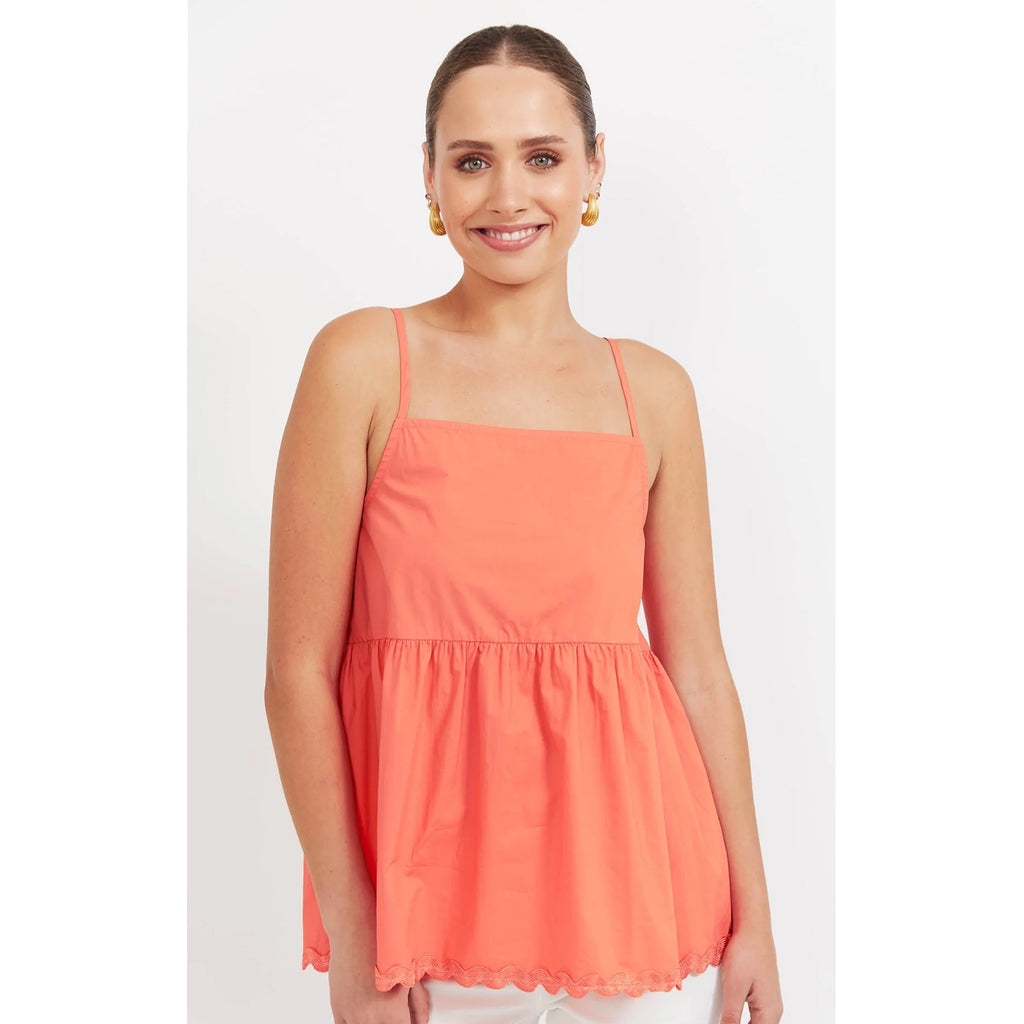 Top Brasilia Tank - Coral