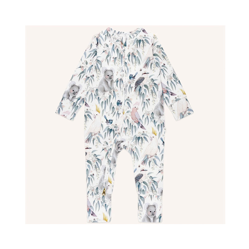Baby Timeless Coverall - Bush Babies Gardenia