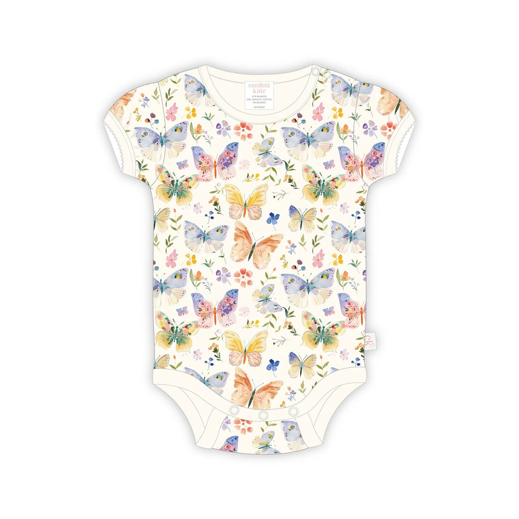 Bodysuit Bamboo - Butterfly Blooms