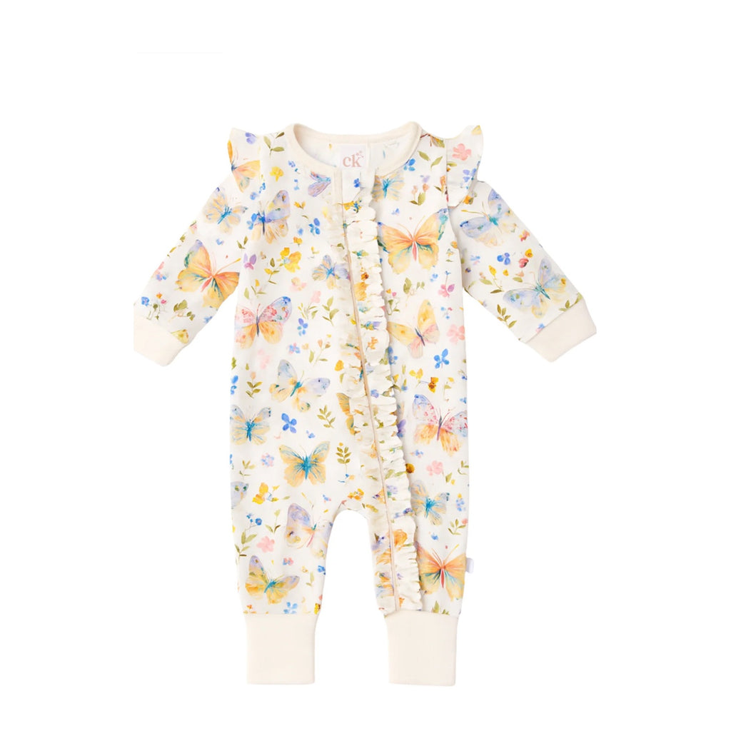 Zipsuit Bamboo - Butterfly Blooms