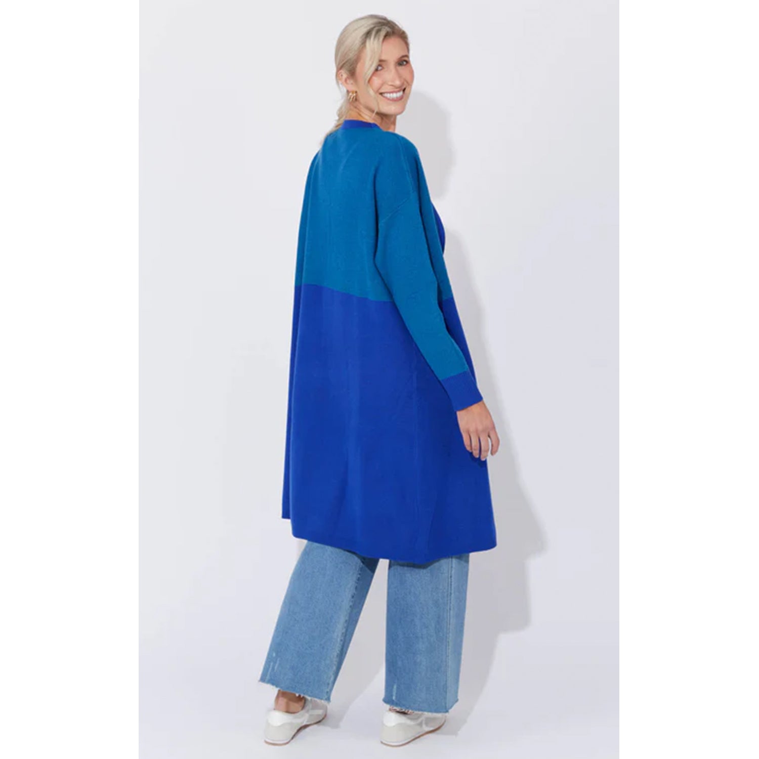 Cardigan Cyprus ONE SIZE - Blue Oasis