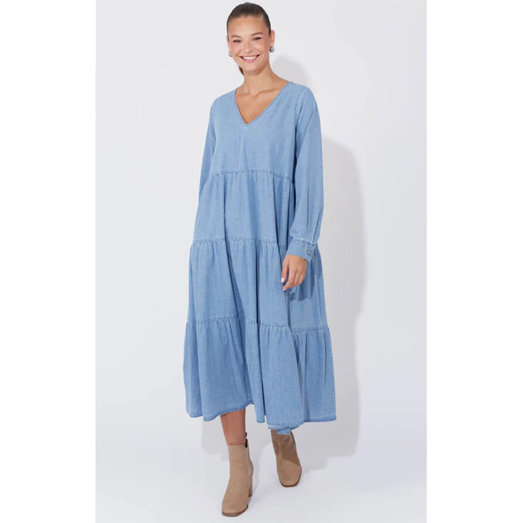 Dress Austin Denim Maxi - Denim