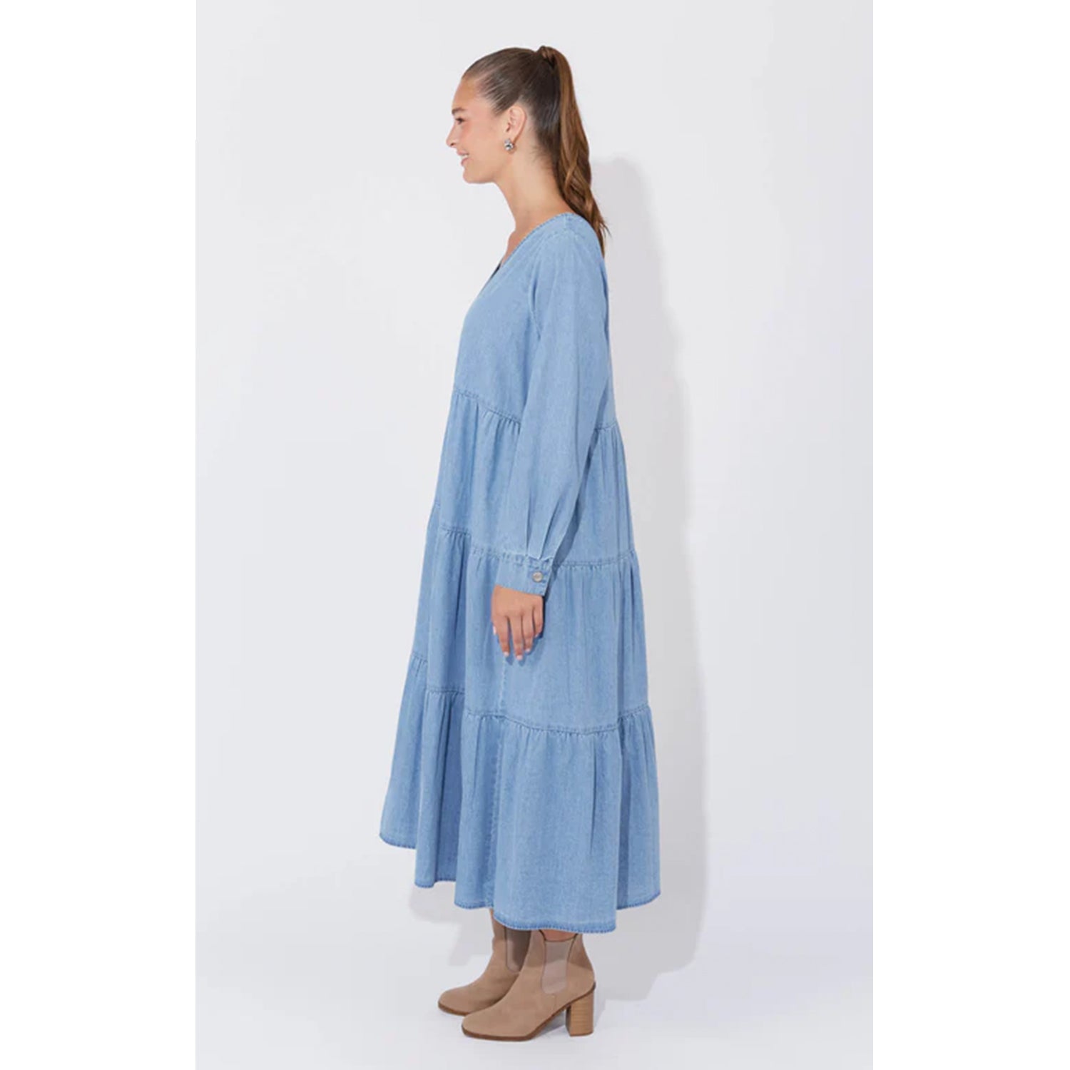 Dress Austin Denim Maxi - Denim