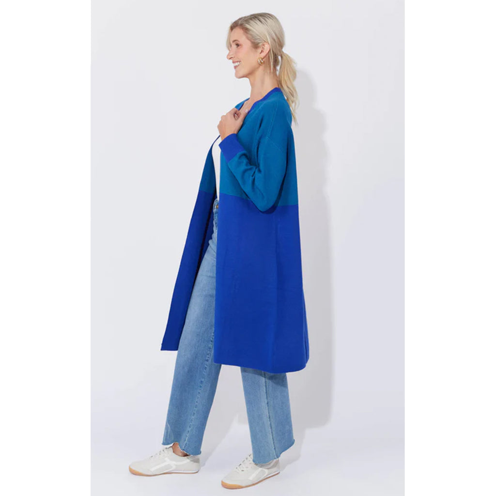 Cardigan Cyprus ONE SIZE - Blue Oasis
