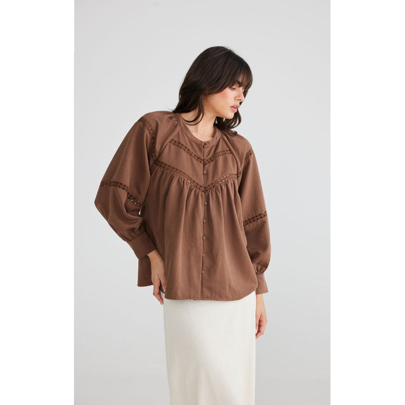 Top Fortress Blouse - Chocolate