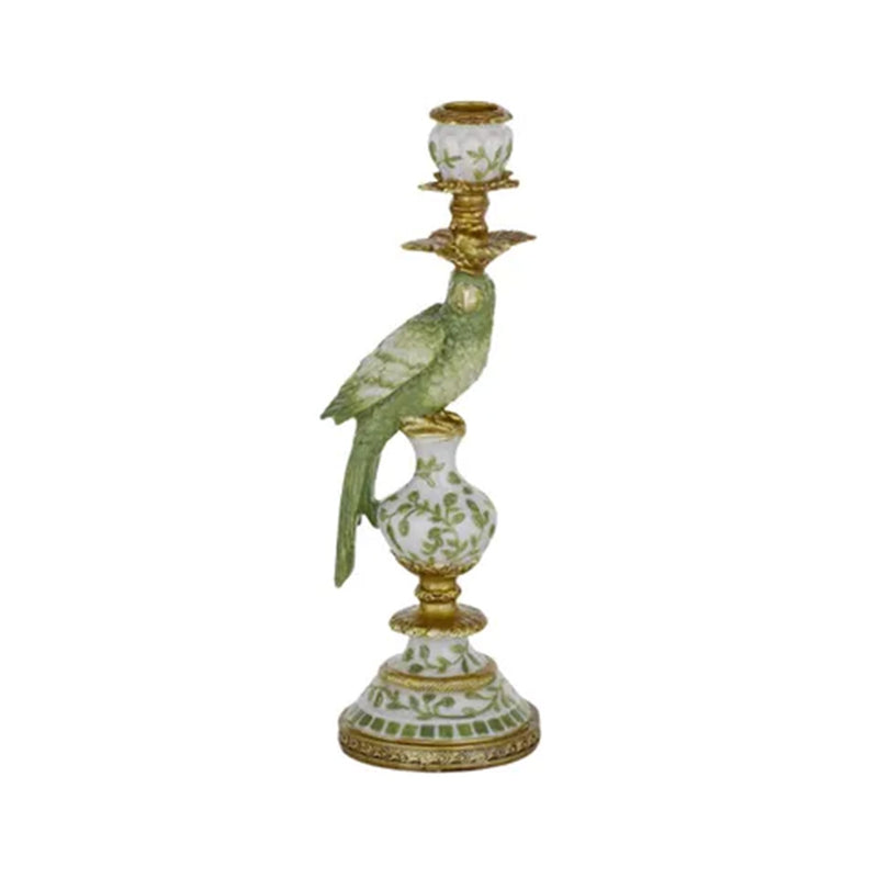 Candle Holder Polly Parrot - Green