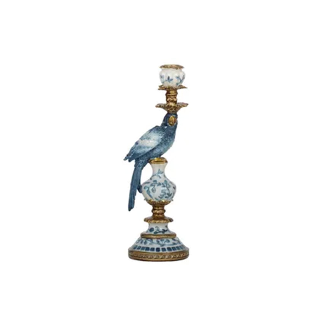 Candle Holder Polly Parrot - Blue