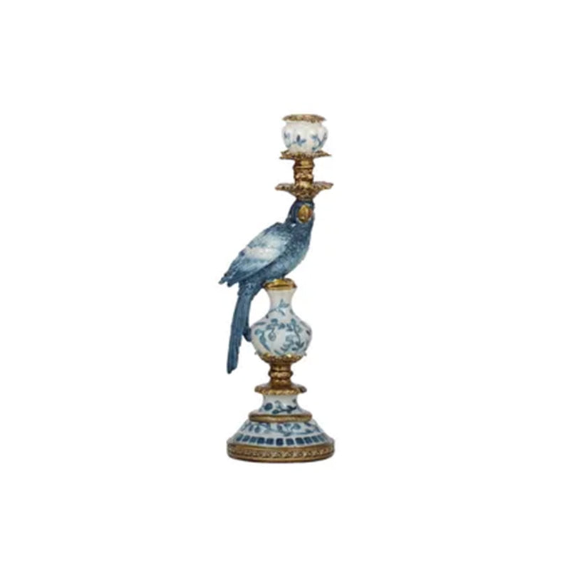 Candle Holder Polly Parrot - Blue