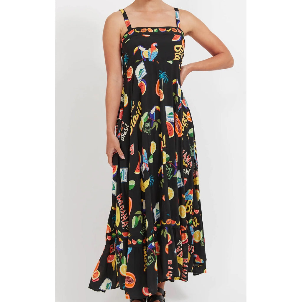Dress Cabana Tank Maxi - Brasil Black