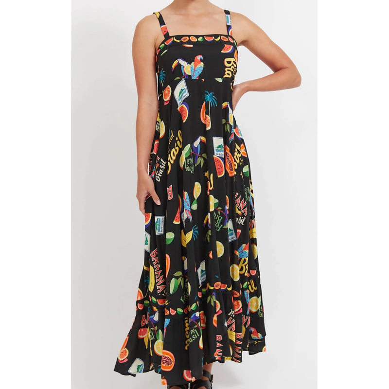 Dress Cabana Tank Maxi - Brasil Black