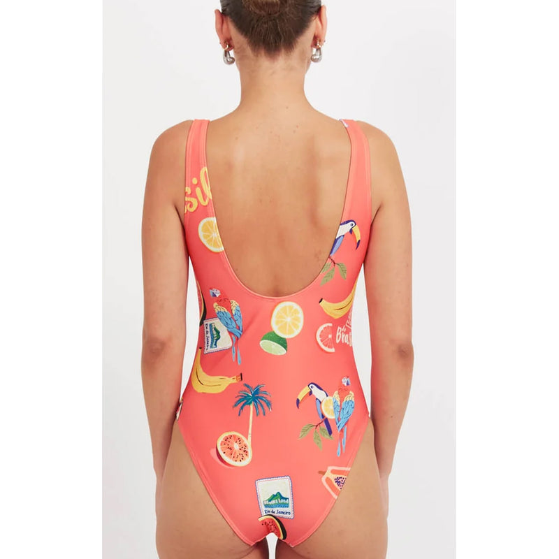 Swimsuit Cabana One Piece - Brasil Coral