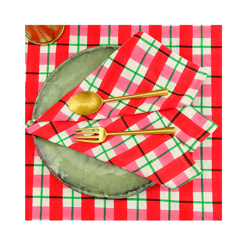 Napkin Set 4 Calypso Check