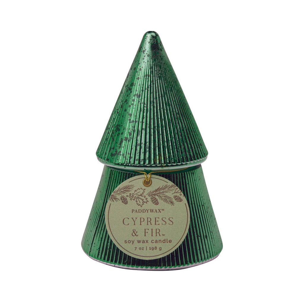 Candle Xmas Tree Green - Cypress & Fir