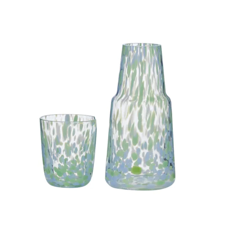 Carafe & Glass Set Freckle - Green