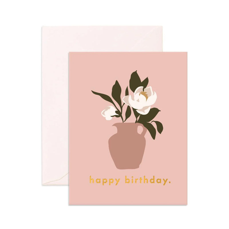 Card Birthday Magnolias