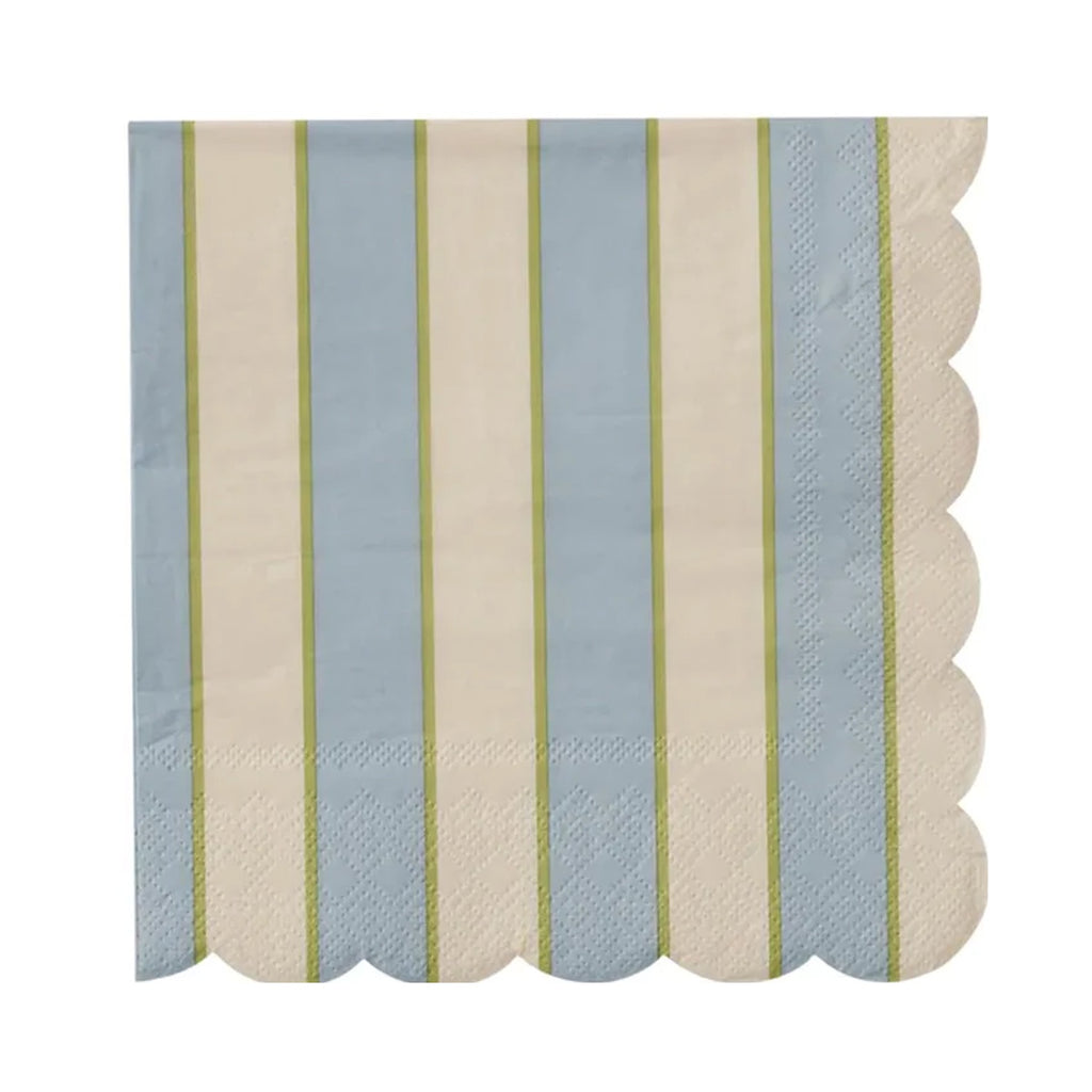 Napkin Carnival 20pk 3 Ply - Blue/Ivory