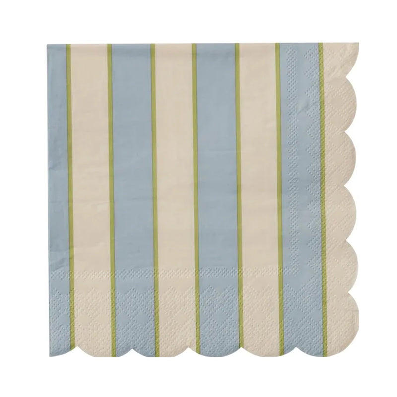 Napkin Carnival 20pk 3 Ply - Blue/Ivory
