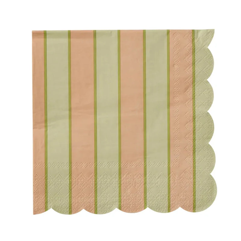 Napkin Carnival -  Peach/Green