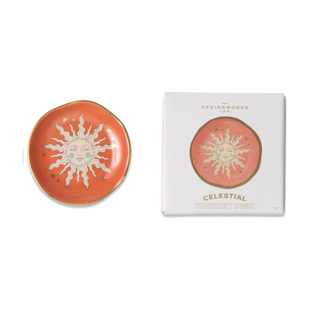 Trinket Dish Celestial - Terracotta Sun