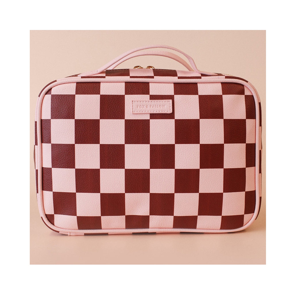 Cosmetic Bag - Cherry Check