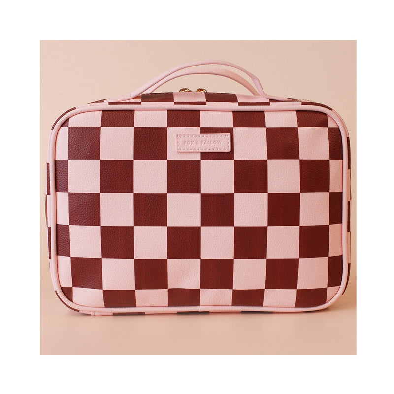 Cosmetic Bag - Cherry Check
