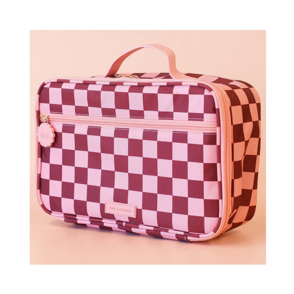 Lunch Bag Large - Cherry Check