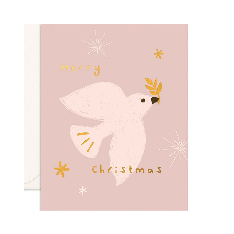 Card Christmas Dove Greeting