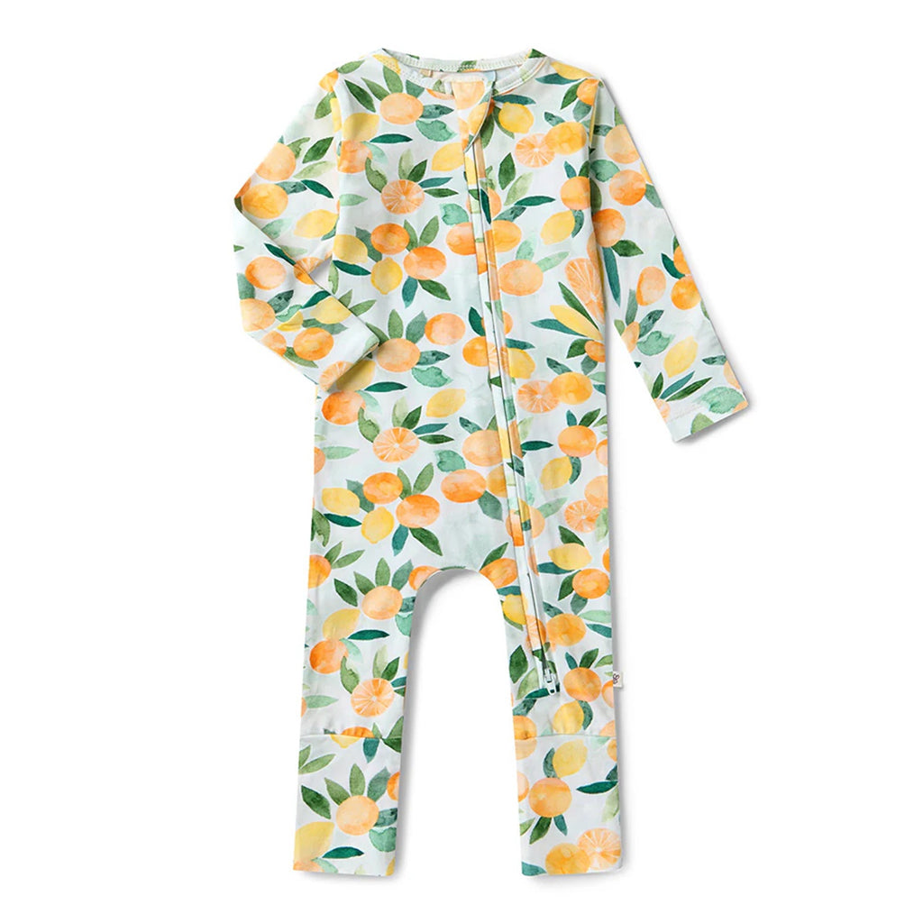 Baby Snugglesuit - Citrus Squeeze