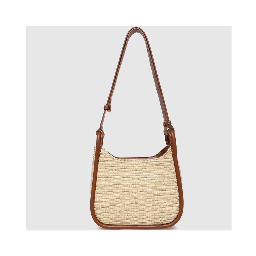 Bag Clare Shoulder - Raffia Tan