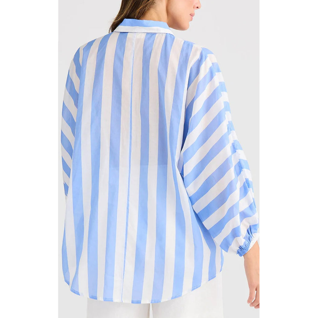 Top Cliffside Shirt - Blue Stripe