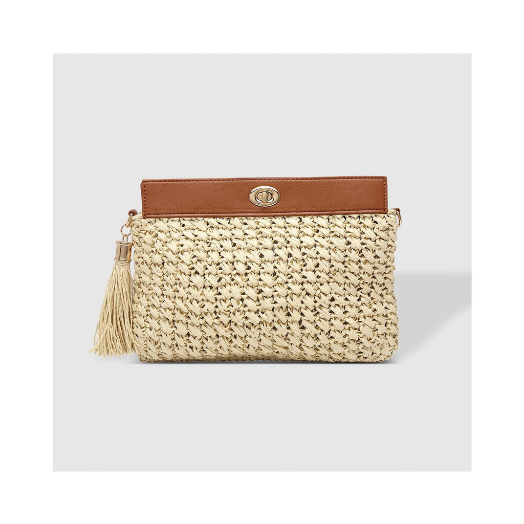 Clutch Fern Raffia - Tan