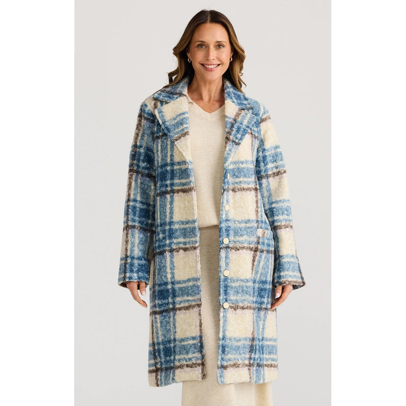 Coat Lana - Blue Check