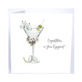 Card Engagement Congratulations Martini