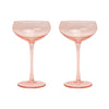 Coupe Glass Set 2 'The Lou' - Blush