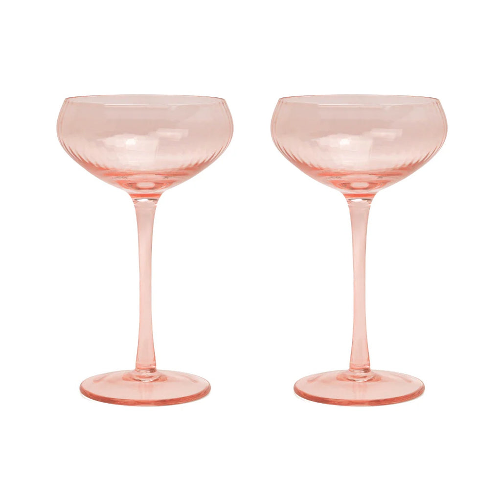 Coupe Glass Set 2 'The Lou' - Blush