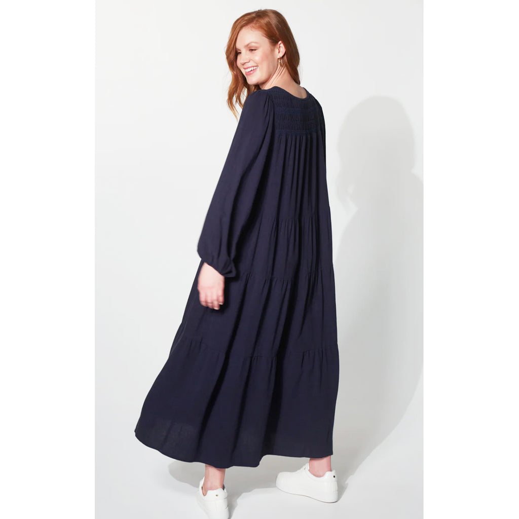 Dress Lauder Tiered Maxi - Midnight