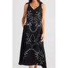Dress Deira - Black & White Embroidery